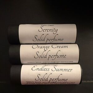 Hand Crafted Solid Perfume Balm Long-Lasting Natural Fragrance
